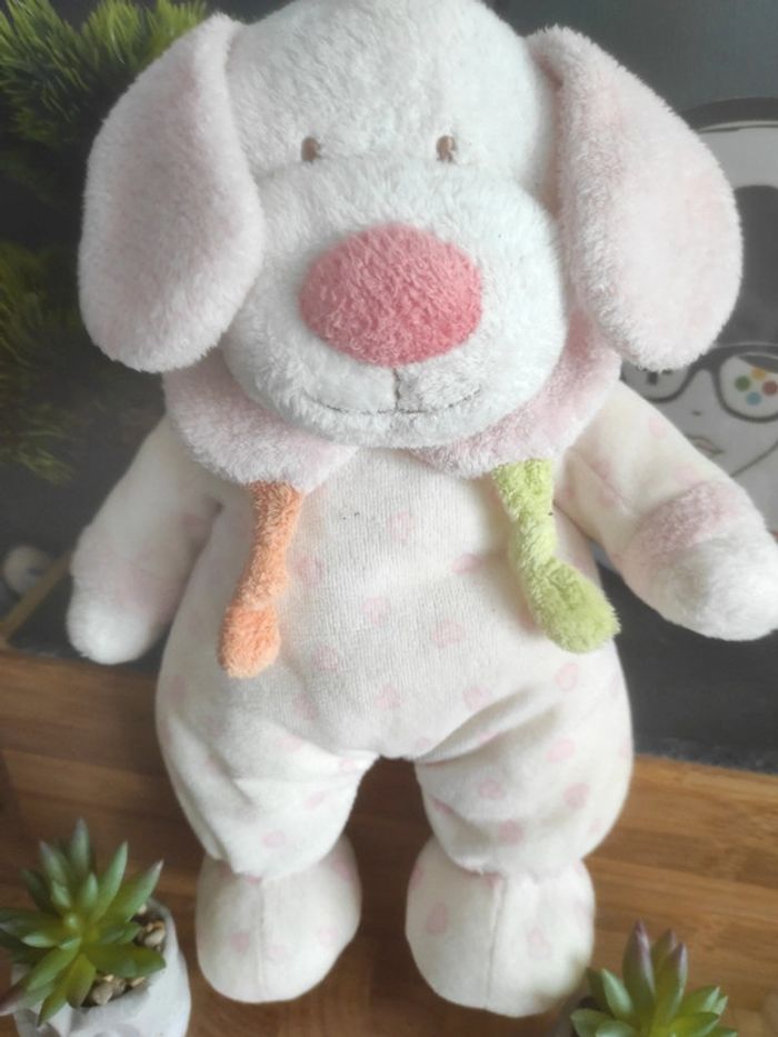 Doudou Plush Peluche Chien Gipsy Rose Coeur #geektradedoudou - photo numéro 2