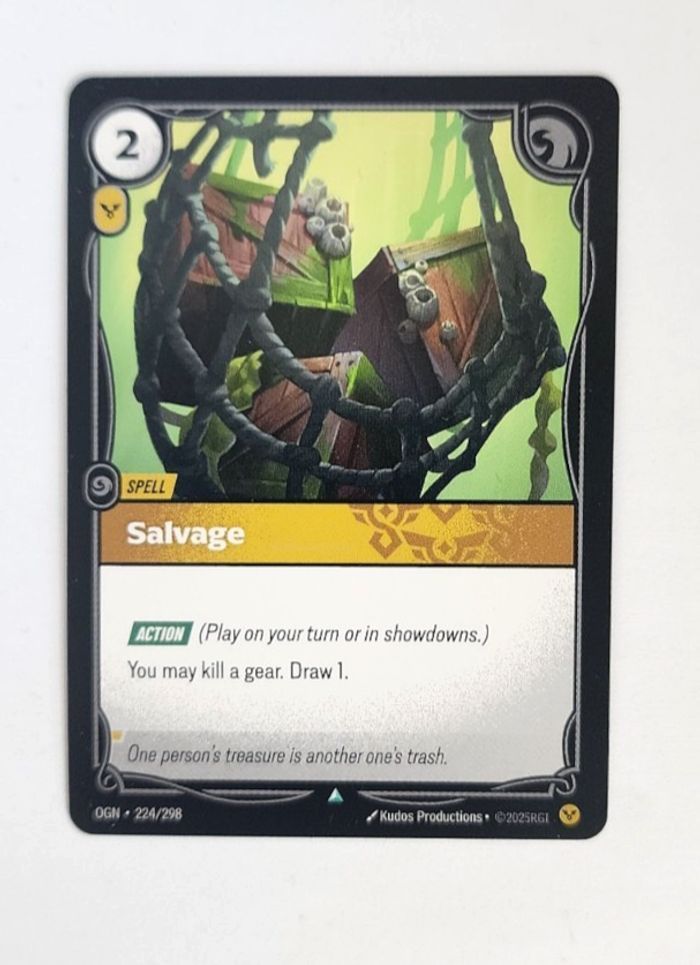 RIFTBOUND Salvage OGN-224/298 – Uncommon – 1ère édition FR - photo numéro 1