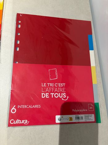6 intercalaires neufs cultura
