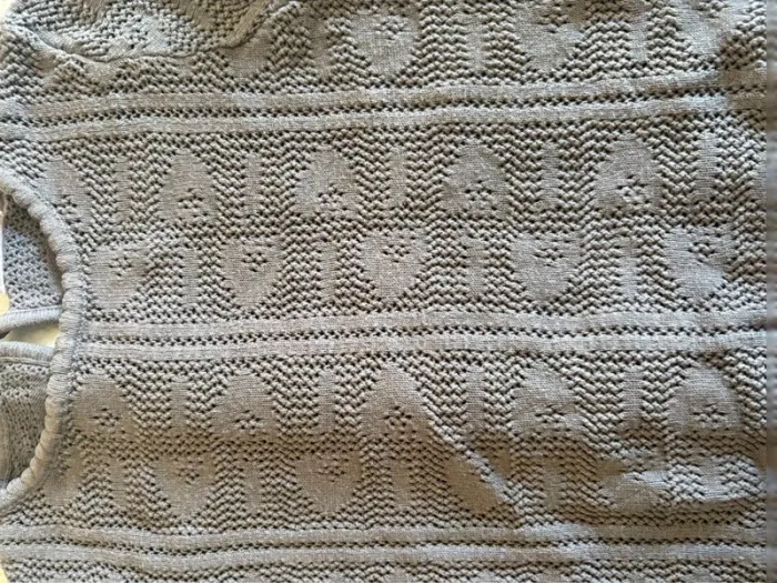Tee-shirt tricot ajouré marron taupe – Tape à l’Œil – 2 ans (86 cm) - photo numéro 3