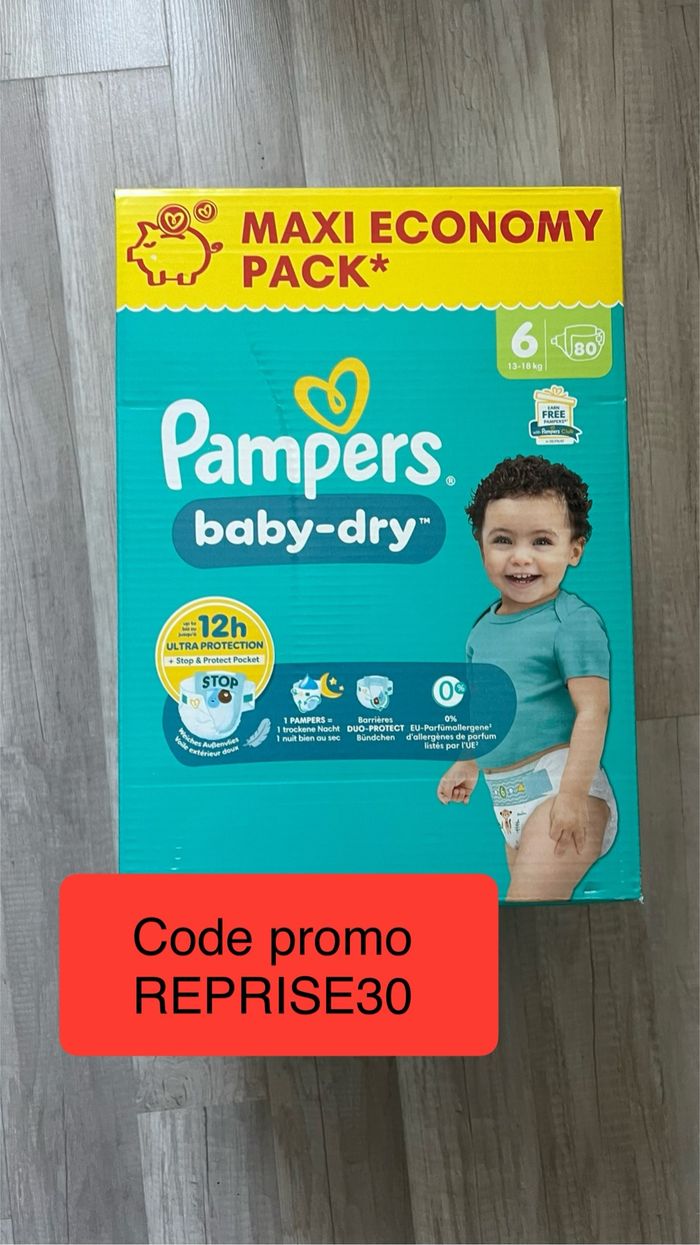 Pampers taille 6