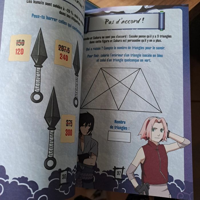 Livret cahier vacances Naruto 6ème/5eme #larousse - photo numéro 4