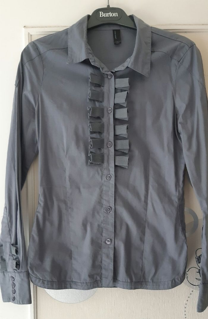 Chemisier gris Véronique Moda Taille S