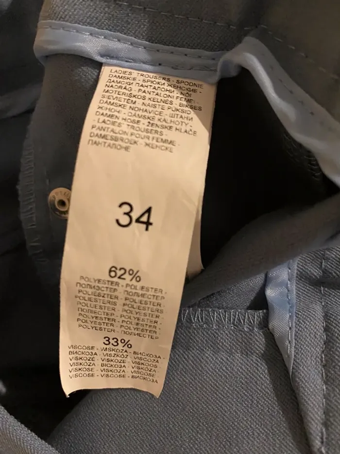 Pantalon bleu style leeging élastique taille 34 neuf - photo numéro 7