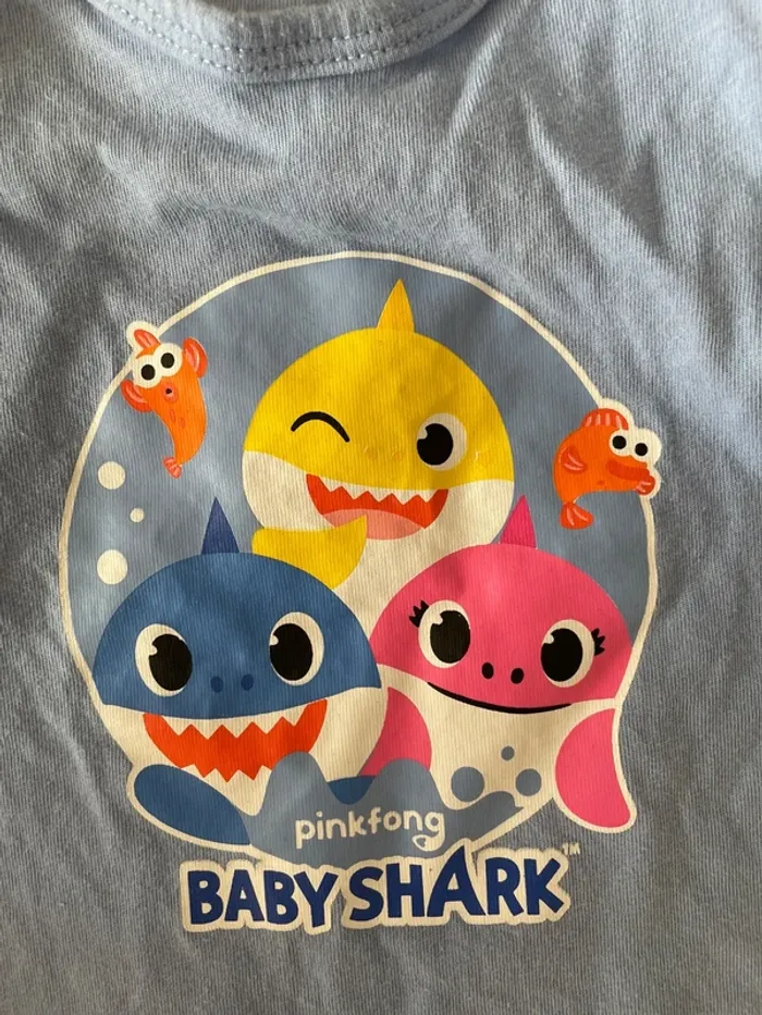 2 Combinaisons barboteuse été - poisson baby shark & Nemo - 3 mois - photo numéro 4