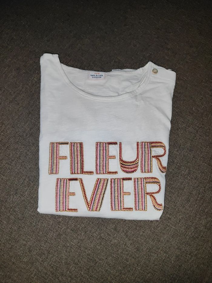 T-shirt tape à l'oeil 12 ans fleur ever - photo numéro 1