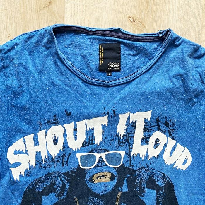 Jack and Jones T-Shirt Singe Cool Bleu Homme Monkey Collection Streetwear (Taille L) - photo numéro 6