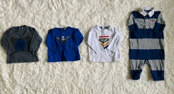 Lot de vêtements Armani et Ralph Lauren en taille 6 mois (comme neuf)