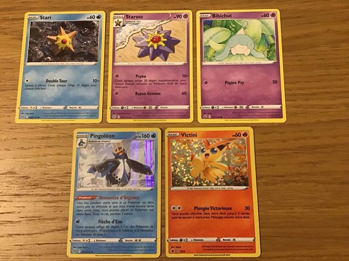 Lot 8 cartes Pokémon promo macdo victini holographique reverse - photo numéro 2