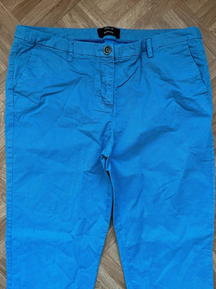 Pantalon chino bleu Burton Of London - photo numéro 2