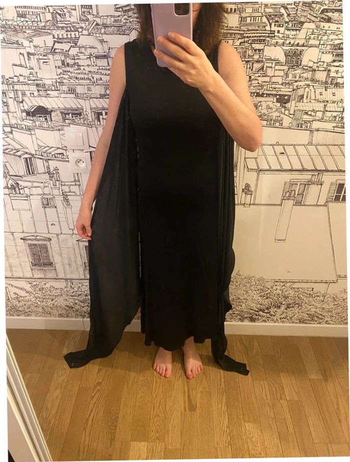 Robe de soirée longue noire Sandro taille 38 - photo numéro 8