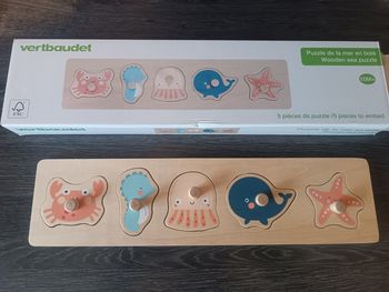 Puzzle en bois "La mer" Vertbaudet – Dès 10 mois