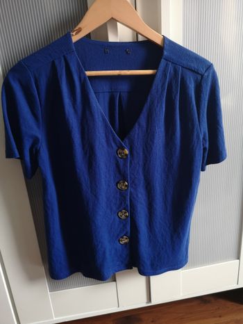 Chemise MC bleu