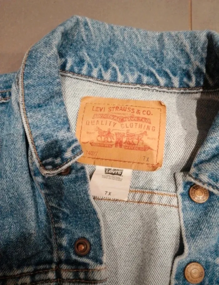 Veste jean Levi Strauss 7x - photo numéro 2