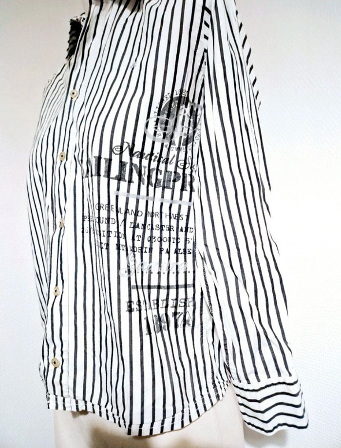 Chemise blanche lignée bleu marine - 164 - gaastra - photo numéro 2