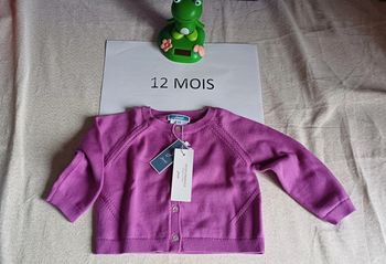 Gilet jacadi neuf 12 mois