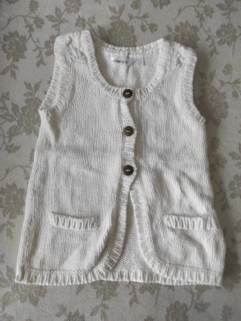 Gilet long fille 12 mois