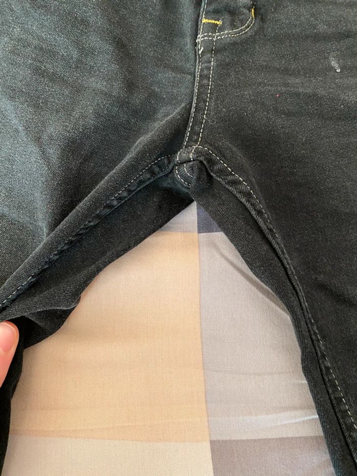 Superbe beau jean noir effet dégradé blanc Homme neuf avec étiquette taille 40 Sublevel - photo numéro 13