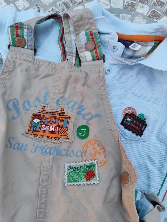 Ensemble polo salopette - photo numéro 4