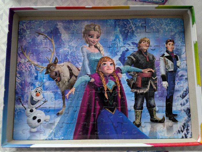 Puzzle brilliant Reine des neiges 104 pièces Clémentoni Disney - photo numéro 2