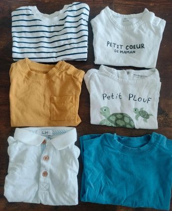 Lot de 6 t-shirts 🧸