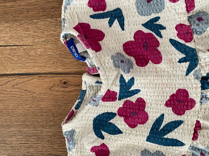 Adorable robe écru à fleurs 5 ans Okaidi - photo numéro 2