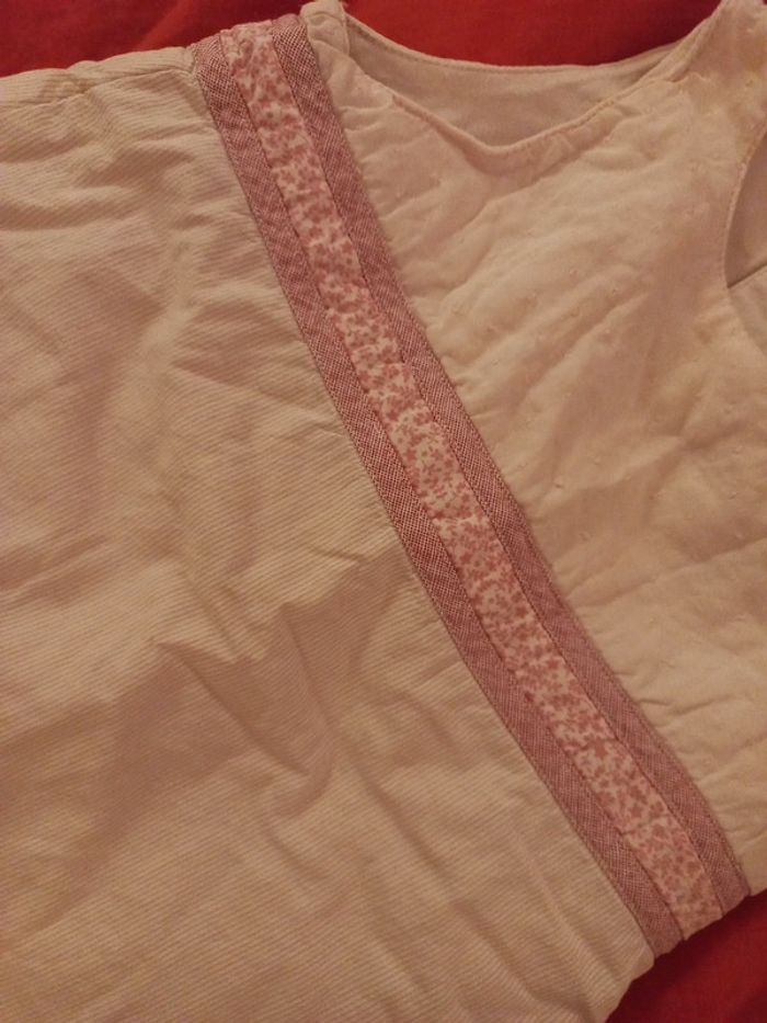 Jolie robe rose pale 9 mois coton - photo numéro 2