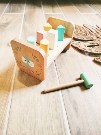 🦊Banc à marteler Jeu tape tape Les animaux de la forêt en bois marque Cultura