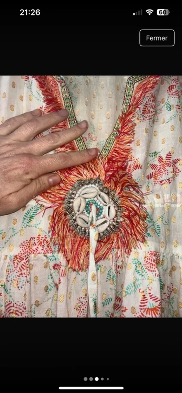 Blouse bohème hippie boho - photo numéro 3