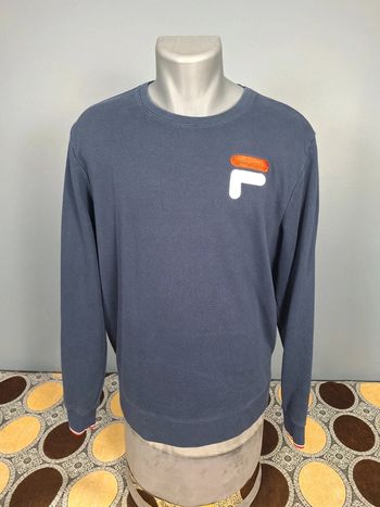 Sweat / crewneck fila homme vintage bleu / taille L brodé