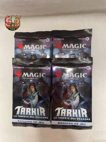 4 Boosters Magic Tarkir La Tempête Dragons FR