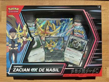 Pokémon coffret Zacian ex de Nabil