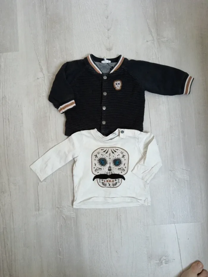 Veste et t-shirt IKKS 6 mois