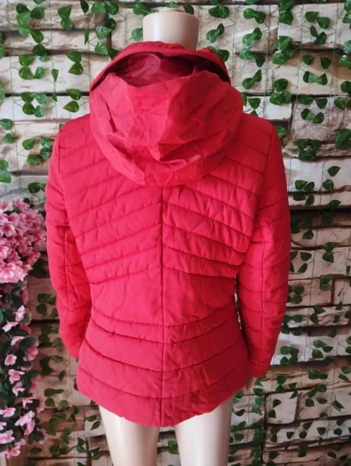 🌸Doudoune rouge Camaieu Taille 38🌸 - photo numéro 6