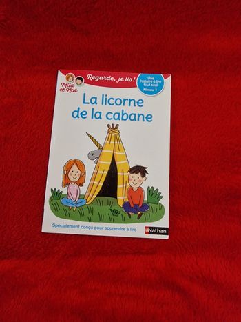 Livre regarde je lis mila et noé la licorne de la cabane