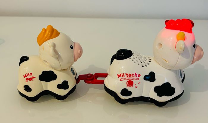 Vtech Tut Tut Animo duo maman Mil tache la maman vache et Milo le bébé animal parlant musical interactif calendrier de l’avent super maxi zoo ferme jungle papa animaux bolides voiture copains lot SOP77 - photo numéro 3