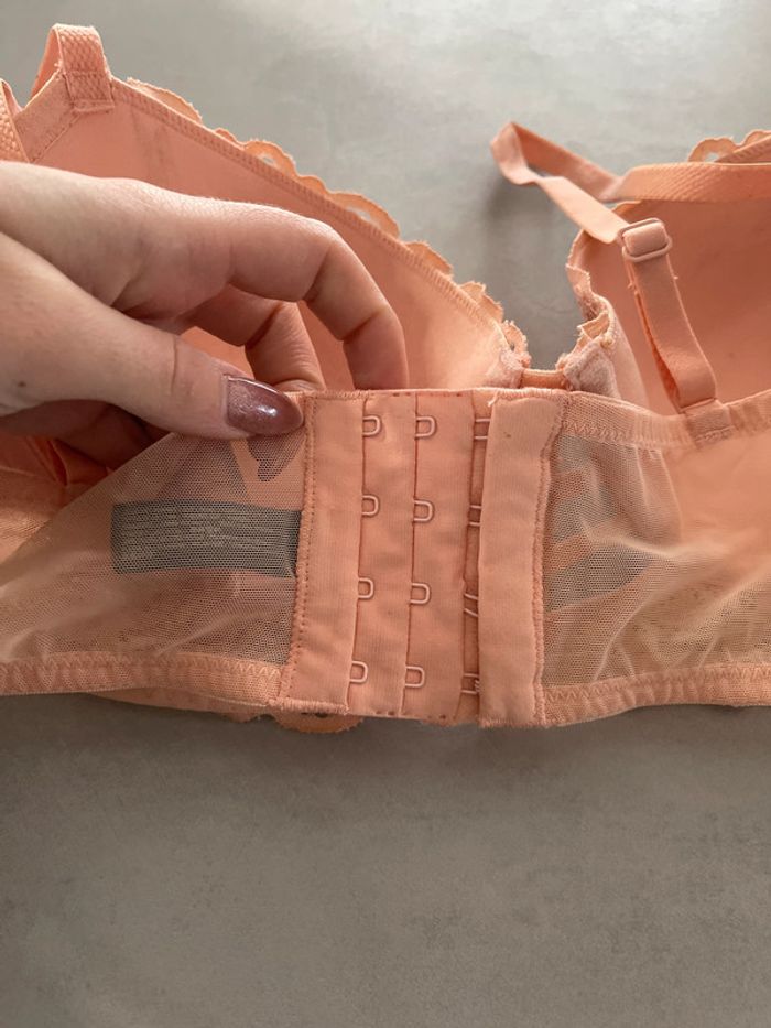 Soutien gorge push up undiz 95B saumon - photo numéro 3