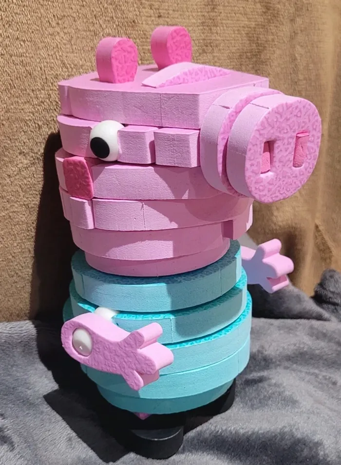 Lot puzzle peppa pig 3D et papillon - photo numéro 5