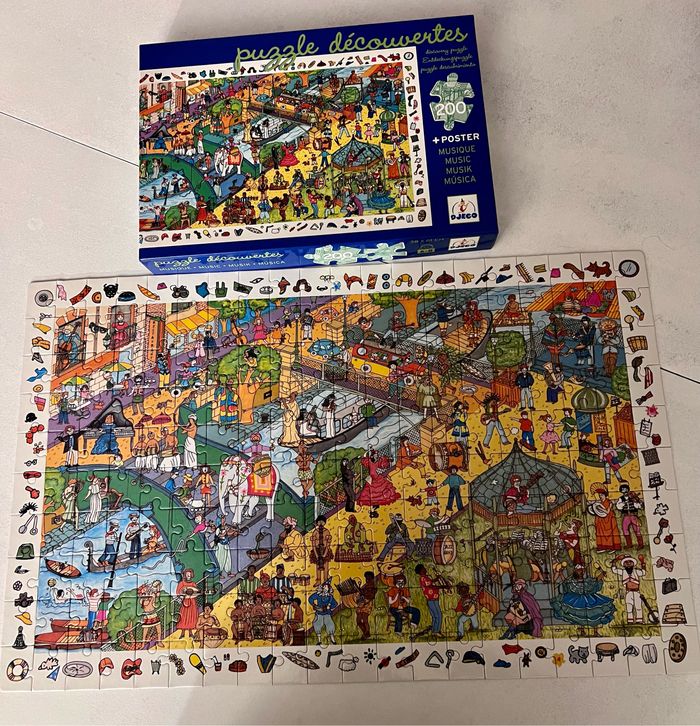 Puzzle d’observation musique djeco 200 p