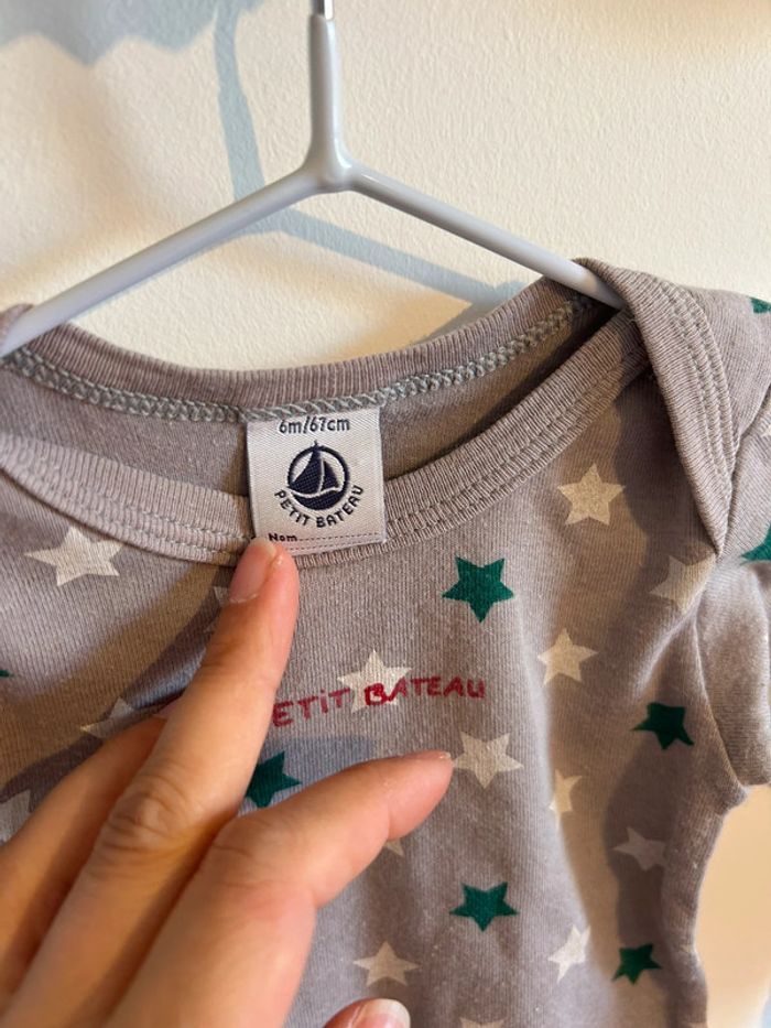 Pyjama velours et body manches longues - 6 mois - photo numéro 5