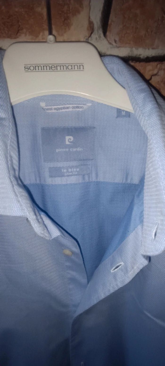 Chemise bleu longues manches Pierre Cardin - photo numéro 2