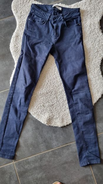 Pantalon jean 36 s marine Zara elasthanne