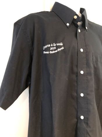 Chemise noire manches courtes Armor Lux