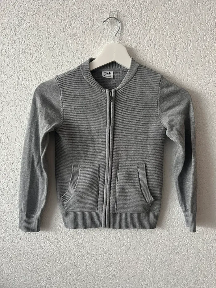 Gilet gris zippé Tape à l’œil – 6 ans (116 cm)