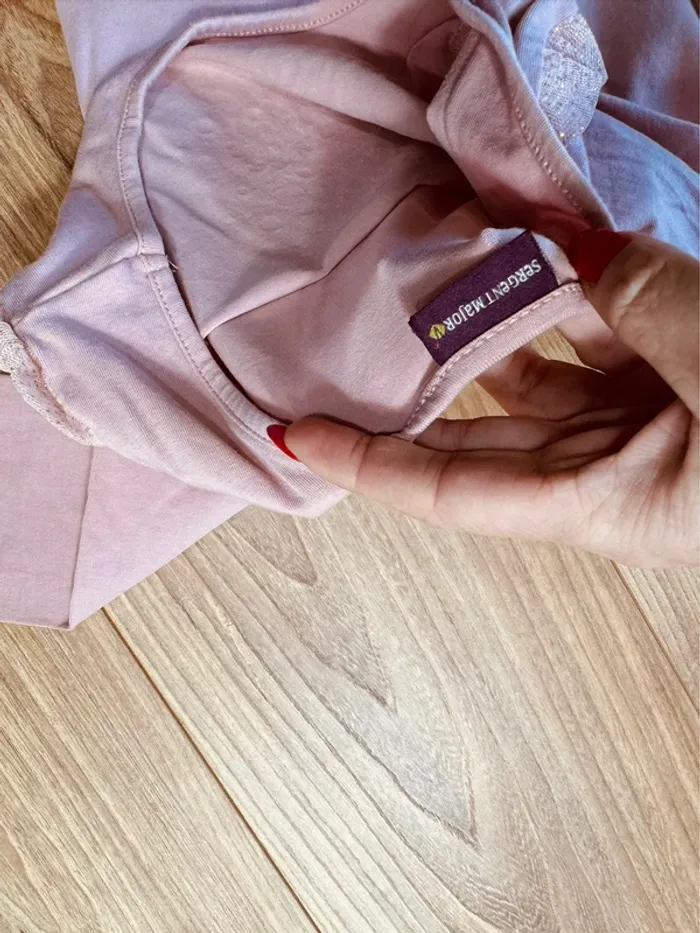 Taille 7-8 ans tenue 2 pièces fete fille Sergent Major rose * étoile * 🎄 - photo numéro 7