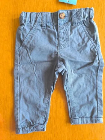 306842 pantalon bleu garçon 3 mois kiabi