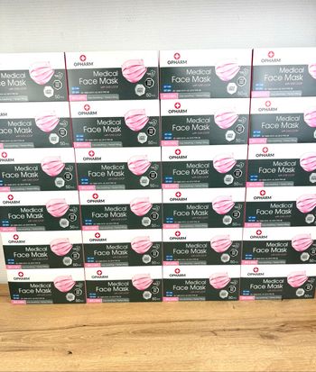 Lot 1200 masques chirurgicaux rose