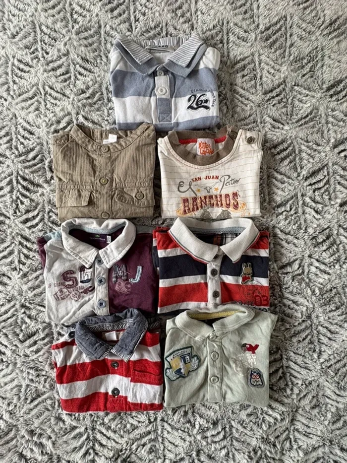 Lot de 7 t-shirts manches courtes 3 mois