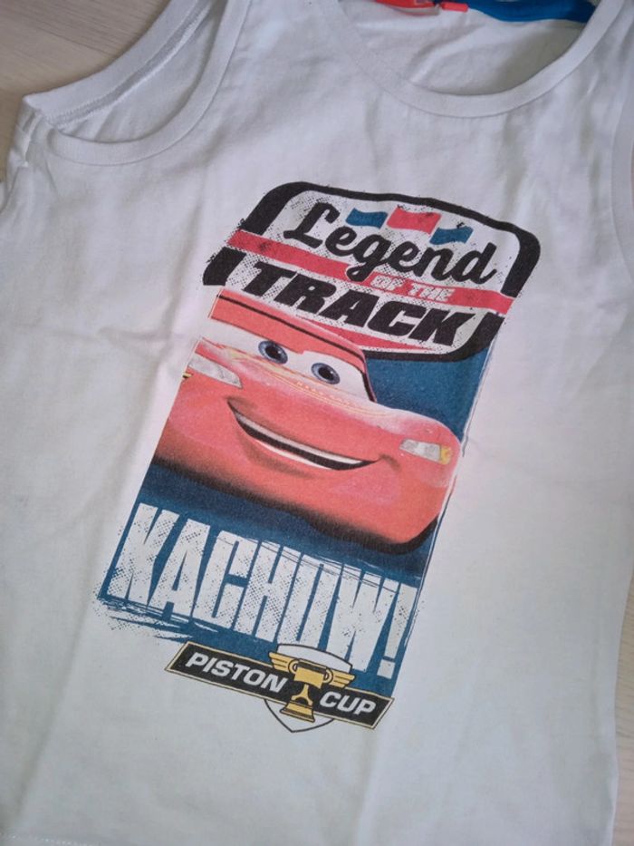 Débardeur blanc Cars T. 5-6 ans - photo numéro 2