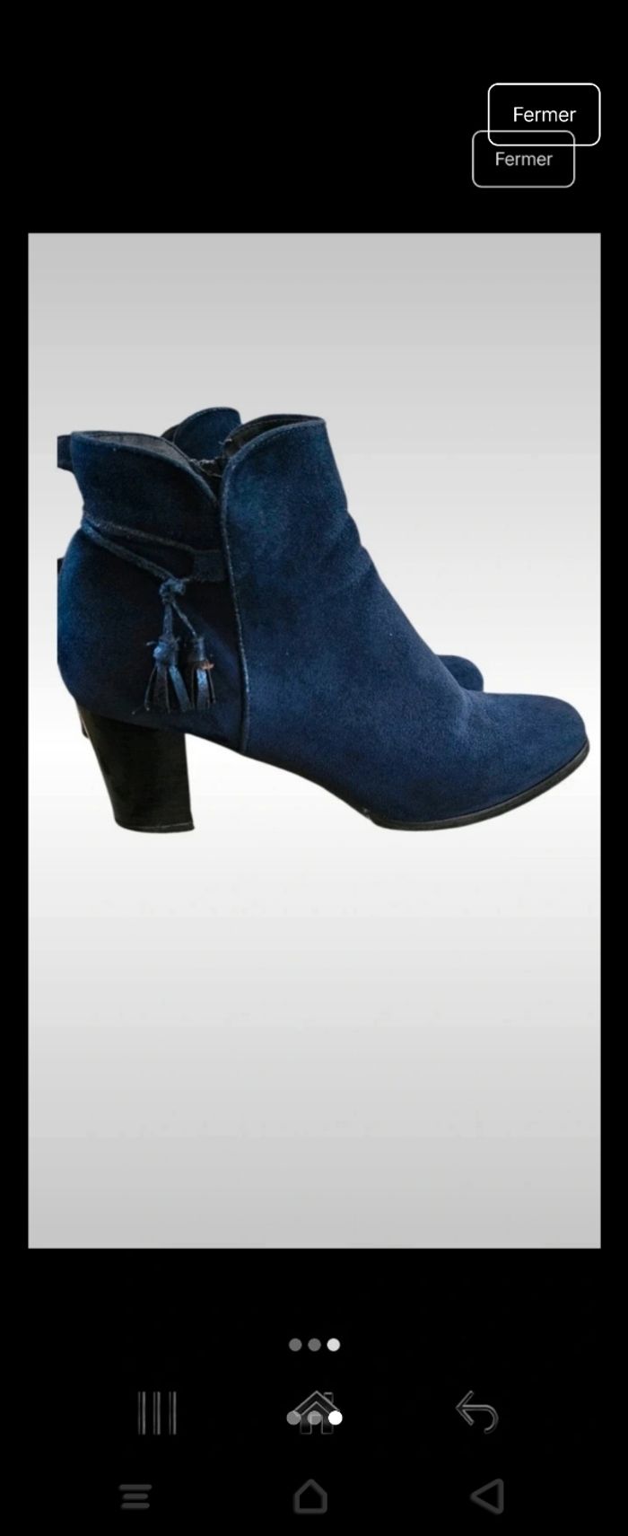 Bottines chelsea bleu marine - photo numéro 2